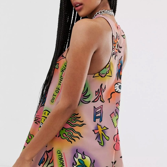 ASOS Collision A-Line Dress - Picture 2 of 2